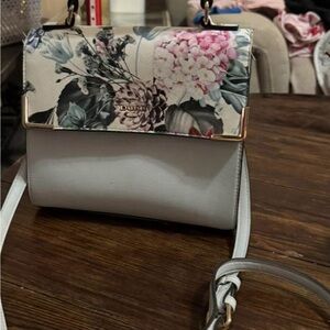 Dune London Floral Cream Crossbody Bag